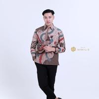 Gambar BATIK NAWILIS Kemeja Katun Pria SlimFit Lapis Furing Premium Motif PEKSI LAKSANA dari Batik Nawilis Solo undefined 1 Tokopedia