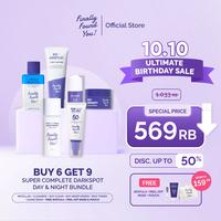 Gambar [BUY 6 GET 8] Finally Found You! Super Complete Day & Night Kit  6in1 FREE Peeloffmask:  (Micellar Water 100mL + Soy Cleanser 100mL + Rice Toner 100mL + Serum 20mL + Soy Moisturizer 30gr/Snail Moist 50gr + Rice Sunscreen 50gr) - Complete-Brightening dari Finally Found You undefined 2 Tokopedia