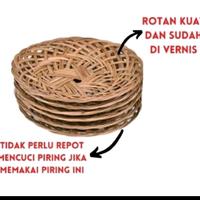 Gambar (20pcs) piring lidi murah/ piring lidi hajatan/ piring lidi kuat/ piring rotan lidi dari Jaya Subur27 undefined 4 Tokopedia