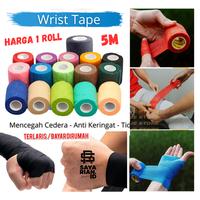 Gambar Wrist Tape Support - Finger Tape Sepak Bola Futsal Taping 5 cm x 4 m Tangan - Wrist Tape - Merah dari Kaos Kaki Sport undefined 3 Tokopedia