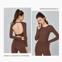 Gambar WORKASPORTWEAR.ID - MAMITA LONGSLEEVE BRA - MAMITA BACKLESS BRA - BERRY, S dari workasportwear undefined 1 Tokopedia