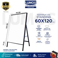 Gambar Sidewalk Banner 60x120  Dudukan LED Ultra Thin Light Box A-Board Sign Standing Lightbox Slim - FRAME ONLY dari Lumos Lightbox Official Store undefined 1 Tokopedia