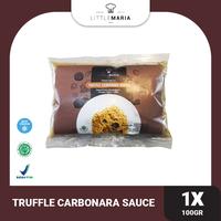 Gambar (SINGLE SERVE) LittleMaria Black Truffle Carbonara Sauce 100g Saos Instan dari LittleMaria undefined 1 Tokopedia