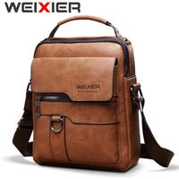 Gambar WEIXIER 8642 Tas Selempang Pria Kulit PU Crossbody Sling Bag - Brown Gelap dari Weixier Indonesia undefined 1 Tokopedia