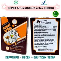 Gambar SEPET ARUM OBAT CEBOK LUAR 10 SACHET JAMU HERBAL KEPUTIHAN ABNORMAL LENDIR BERLEBIH BECEK BAU TIDAK SEDAP GATAL KEWANITAAN SEMPIT HARUM dari OBAT HERBAL MART undefined 1 Tokopedia