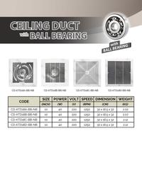 Gambar CKE Ceiling Duct CD-KTD18C-BB-NB 10 Inch Eksos Plafon Blower dari Kipas CKE Surabaya undefined 4 Tokopedia