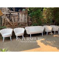 Gambar Kursi pelaminan / Kursi kerang pengantin / Kursi pelaminan kerang / Kursi kerang / Kursi kerang lesti / Sofa kerang / Sofa pelaminan / Sofa pengantin / Kursi pelaminan terbaru / Sofa terbaru / Sofa murah Chairs Furniture Set - 1 Set, Bludru dari ZK FURN undefined 2 Tokopedia