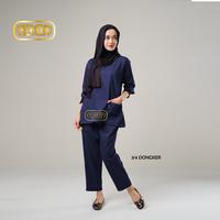 Gambar Baju OK Lengan 3/4 One set Jaga Perawat Nakes Pakaian Seragam Kerja Bidan Dokter Bahan American Drill - OLIVE, S dari arba cilacap undefined 3 Tokopedia