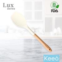 Gambar Keeo Lux  Series Aneka Spatula Sutil Silikon Tahan Panas Food Grade Putih - Spatula Rata dari Keeo Home undefined 5 Tokopedia