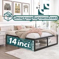 Gambar Rangka Tempat Tidur Besi Premium dengan Daya Tahan Beban Tinggi Tempat Tidur Single\Double Tempat Tidur Kokoh dan Tahan Lama untuk Rumah Minimalis Bekas divan kasur aesthetic - 100*200 CM / 39*79 inci / 3,3*6,5 kaki dari MANTUL RUMAH Mall01 undefined 3 Tokopedia