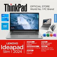 Gambar Lenovo IdeaPad Slim 1i Intel N4500 8GB 256GB SSD Windows 11 OHS HD 14 inch 6VID Laptop dari Thinkpad Official Store undefined 1 Tokopedia