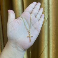 Gambar Kalung Salib Untuk Orang Terkasih dan Modelnya Elegan - gold, 45cm dari Rini Aksesoris_NEW undefined 4 Tokopedia