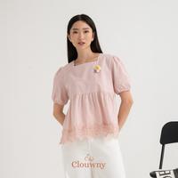 Gambar Clouwny Clara Baby Doll Top Atasan Wanita Lengan Pendek Fashion Wanita Korean Look Baju Cewek Casual Dewasa Katun Basic Linen Simple Remaja Panjang blouse vintage style - Cream dari CLOUWNY undefined 3 Tokopedia