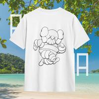Gambar COD!!! Pola manusia ban KAWS-kaos wanita - kaos pria-Casual short-sleeved black and white loose large size T-shirt-unisex kaos oblong - Hitam, S dari PATRICK ARMANA SEMBIRING BDFGD undefined 1 Tokopedia