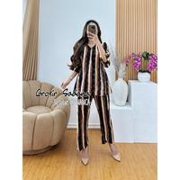 Gambar CP BIANCA BAJU ONE SET DAILY OOTD PAJAMAS PIYAMA PAKAIAN TIDUR CELANA SETELAN TIE DYE SATU KEMEJA BAHAN KATUN RAYON VISCOSE MODEL MOTIF TERBARU PREMIUM WANITA DEWASA LENGAN PANJANG KEKINIAN JUMBO VIRAL MURAH 2025 FASHION STYLE KOREA - BIANCA ABU, Kain Tebal dari Grosir Sadana undefined 1 Tokopedia