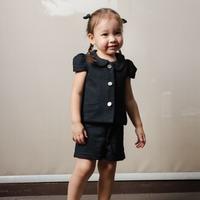 Gambar ZIEL KIDS - Shannon Set Baju Anak Perempuan Setelan Atas Bawah Knit Tweed Premium - Black, 1-2 th dari Ziel Kids undefined 4 Tokopedia