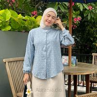 Gambar Kemeja cringkle blouse blus wanita premium by aurania.clo - Blouse lecia bw dari aurania.clo undefined 2 Tokopedia