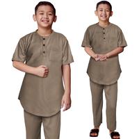 Gambar Setelan Koko Anak Bahan Waffle Knit Baju Lebaran Lengan Pendek Anak-Anak 1-10 Tahun - Hitam, S 4-5-6 Thn dari TMTopModel undefined 1 Tokopedia