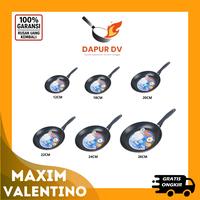 Gambar Maspion Maxim Wajan Valen tino Penggorengan Teflon Anti lengket- Hitam - 18, Valentino dari Dapur DV_NEW undefined 1 Tokopedia