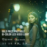 Gambar PHOTOOLEX Q100C 100W COB Video Light with 72Wh Battery Grip, RGB Full Color Portable Photography Lighting Studio Lights 21 Effects 2700K~6500K for Video Recording, Filmmaking, APP - Q100 dari Photoolex.ID undefined 3 Tokopedia