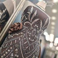 Gambar MOTIFS - ( HARGA PER 0.5 METER ) TULLE ACCESSORIES MAHOGANY BROWN - TULLE PAYET PREMIUM - BROWN 01 dari Motifs Textile & Tailor undefined 3 Tokopedia