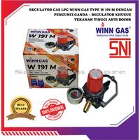 Gambar PAKET REGULATOR GAS LPG TEKANAN TINGGI ANTI BOCOR WINN GAS TIPE W 191 M DOUBLE LOCK dari Safarinaa Store undefined 1 Tokopedia