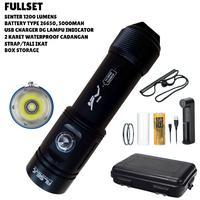 Gambar SENTER SELAM 1200 LUMENS COCOK UNTUK SPEARFISHING MALAM, SCUBA DIVING. - hitam dari ALSEAALWAYSEA undefined 2 Tokopedia