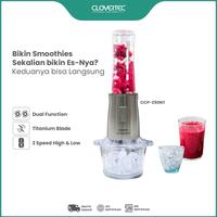 Gambar CLOVERTEC Chopper Blender 6in1 Multifunction 2L CCP-250PO Juicer Buah 500 Watt - Natural Titanium dari Cahaya Samodra Store undefined 4 Tokopedia