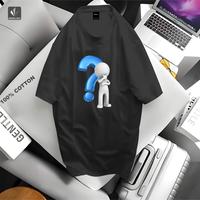 Gambar Okella - Tanda tanya | T-shirt Oblong | Kaos Lengan Pendek | Baju Pria Wanita Combed Cowok High Kain - Nevi, M dari Okeela undefined 1 Tokopedia
