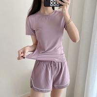 Gambar FITLY 1027 Set Sport T-Shirt & Hotpant Setelan Baju Olahraga Wanita Import Untuk Yoga Running Gym - BLACK, M dari RIANG RAGA undefined 1 Tokopedia