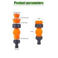 Gambar Adapter Selang Air Garden Faucet Quick Connector: 180 Degree Rotatable, 1Inch 1/2 To 3/4 Inch Water Pipe Quick Coupling Joint For Agricultural Irrigation Fittings I Konektor Ujung Kran Air - Universal dari Emola Store undefined 3 Tokopedia