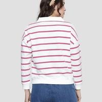 Gambar SWEATSHIRT SWEATER WANITA CROP TOP KARAKTER STITCH LUCU STRIPE BRAND NEVADA SWTBAE097 BY MATAHARI Casual Katun Nyaman Panjang Kerah Fit Simple - S dari Diaryniki undefined 4 Tokopedia