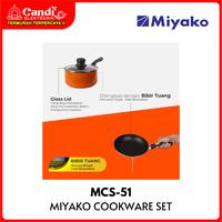 Gambar MIYAKO Cookware Set Panci Masak 5 Set MCS-51 Frypan Saucepan Spatula Sponge dari CANDI ELEKTRONIK undefined 2 Tokopedia