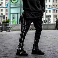 Gambar Celana Jogge Hypebeast Double Zipper List hitam - Olahraga Sport Joger Pria Jogger - putih hitam, M dari dhonovacloth undefined 3 Tokopedia
