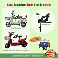 Gambar Kursi Jok Boncengan Sepeda Listrik Universal Tempat Duduk Tambahan Depan Sepeda Listrik Portable Outdoor - boncenganListrik dari selimu market undefined 4 Tokopedia