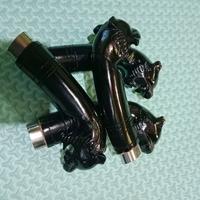 Gambar gagang pisau rasa mala dengan seni ukir macan hitam bahan kayu mala cocok buat golok ukuran 30cm dari Salma dini undefined 3 Tokopedia