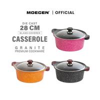 Gambar MOEGEN Casserole / Stock pot 28cm granite series - ORANGE dari Moegen Indonesia undefined 3 Tokopedia