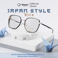 Gambar (Beli 1 Minus Dapat Ganci Obeng) Kacamata Minus Hiro Antiradiasi Cylinder Plus Perempuan Eyewear Glasses - Hitam Gold, Frame Saja dari Groovy Eyewear undefined 2 Tokopedia