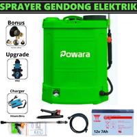 Gambar Tangki Sprayer elektrik POWARA Kapasita 16 Liter versi upgrade Untuk Pertanian semprot hama pestisida dll - Packing KAYU, 7ah YUASA dari Tukura undefined 1 Tokopedia