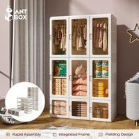 Gambar ANTBOX Lemari Pakaian Plastik dengan Hanger dan Kotak Penyimpanan minimalis penutup magnetik Lemari Plastik Susun Desain Minimalis dengan Pintu Transparan Anti Debu dan Tahan Air Organizer Pakaian Multifungsi untuk Kebutuhan Rumah Tangga atau Kantor - 15 Box 2 Hanger 11 Pintu Classic Brown dari PT Ant Box Goods undefined 4 Tokopedia
