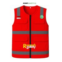 Gambar rompi safety proyek warna merah bahan drill tebal premium kombinasi reflektor s-xxl pria wanita seragam safety vest terbaru - Biru 001, S dari Roemah safety Bandoeng undefined 4 Tokopedia