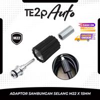 Gambar Te2p Auto Adaptor Sambungan Selang Air Menjadi Selang Mesin Jet Cleaner M22 - Penyambung Selang Kran Konverter Converter Hose High Pressure Washer Adapter Nepel Nozzle Selang Ke Gun Tembakan Penyembur Mesin Air Tekanan Tinggi dari Te2p Hardware undefined 1 Tokopedia