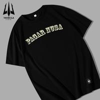 Gambar KAOS PAGAR NUSA DESAEN 86 untuk Pria Distro SABLON PLASTISOL Katun Atasan Keren - HITAM, M dari Trisula Cloth undefined 5 Tokopedia