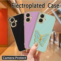 Gambar 3 in 1 Casing untuk Tecno Spark Go 2 KM4 Case Anti Gores Softcase dengan Film Keramik dan Stand Kupu Emas Lipat dan Tali Silikon Warna Sama - Harga terjangkau hybrid all tiktok Electroplating coquette Ponsel laris pelindung layar softsilicone - Hitam(JD3dalam1a), Tecno Spark Go 2 dari Geng Case Hype undefined 5 Tokopedia