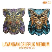 Gambar DIJAMIN ORIGINAL KUALITAS LAYANGAN  CELEPUK PRINT MEDIUM  - LAYANGAN CELEPUK 1,1 METER - LAYANGAN BURUNG HANTU - LAYANGAN LIPAT - OWL KITE - LAYANGAN KAIN - LAYANGAN CELEPUK KAIN - LAYANGAN KELEPUK - LAYANGAN BURUNG - LAYANGAN KAIN KARAKTER - LAYANGAN - Barong Ungu medium, Layangan Saja dari SunStory1 undefined 2 Tokopedia