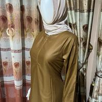 Gambar Baju Gamis Pemda Wanita Beragam Gaya Muslim Panjang - Khaki, S dari TOKO ANDANI COLLECTION undefined 2 Tokopedia