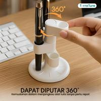 Gambar TerraTure Tempat Pensil Meja Kantor Aesthetic Pen Holder Stand Tempat Pulpen Desktop Organizer dari TerraTure undefined 4 Tokopedia