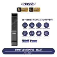 Gambar Onassis Smart Lock X7 - Kunci Pintu Digital| Face Unlock 3D | Video Call | Sidik Jari | App Control - Black dari Onassis Official Store undefined 1 Tokopedia