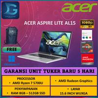 Gambar Acer Aspire Lite AL15 Ryzen 7 5700U 16GB 512GB 15 inch FHD Win 11 - 8GB/512GB, TANPA PAKET - UNIT ONLY dari GAMING STORE JAKARTA 22 undefined 1 Tokopedia