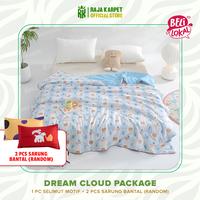 Gambar RAJA - Selimut Katun Seersucker Ringan Lembut & Nyaman Bedcover Lembut & Mewah Luxurious BONUS 2 SARUNG BANTAL LUCU - BJH01, 120x200CM  dari Raja Karpet_NEW undefined 1 Tokopedia